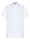 Alexander Wang Polo-collar Mini Dress In White