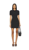 Alexander Wang Mini Dress With Polo Collar In Black
