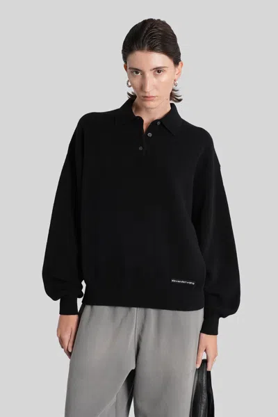 Alexander Wang Polo In Black Wool