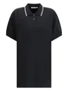 Alexander Wang Cotton Polo Mini Dress In Black