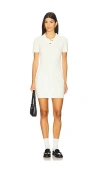 Alexander Wang Polo Mini Dress With Embossed Logo In White