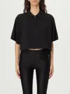 Alexander Wang Short Sleeved Cropped Polo T-shirt