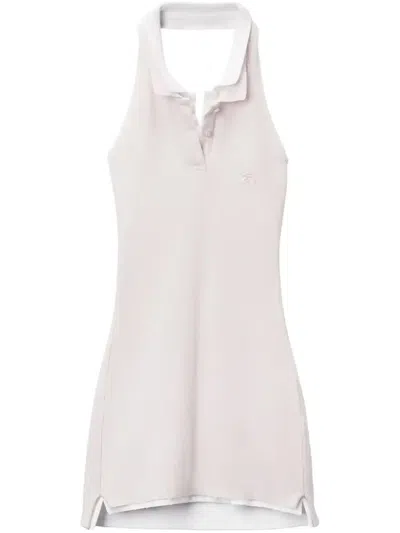 Alexander Wang Layered Polo Dress In Barely Pink/white