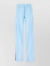Alexander Wang Polyester Trousers With Logoed Side Bands In Blue
