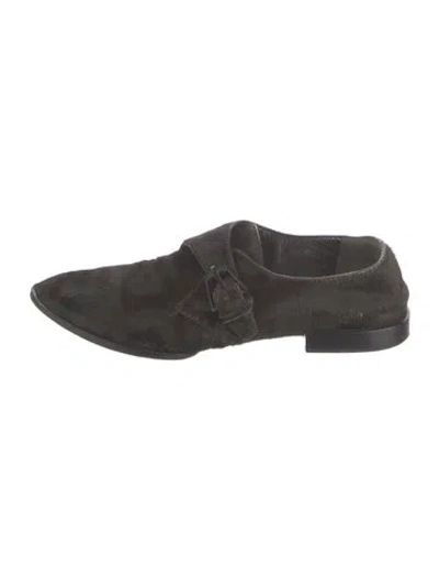 Pre-owned Alexander Wang Ponyhair Flats In Black