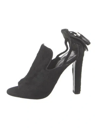 Pre-owned Alexander Wang Ponyhair Sandals In Black