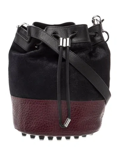 Pre-owned Alexander Wang Ponyhair Shoulder Bag In Blue
