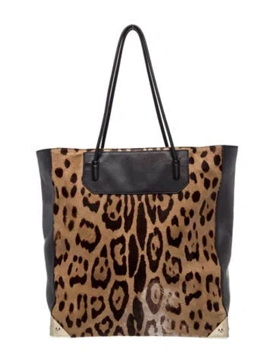Pre-owned Alexander Wang Ponyhair Top Handle Bag In Brown