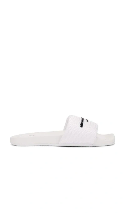Alexander Wang Pool Slide In White