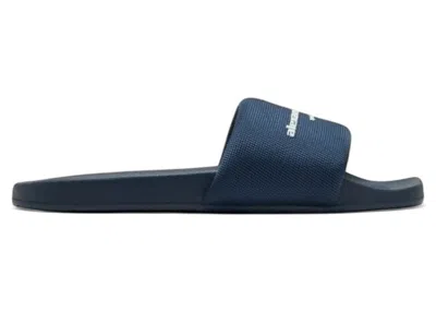 Pre-owned Alexander Wang Pool Slides Sandals (women's) Sneakers In Uniform Blue