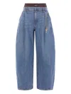 Alexander Wang Pre-styled Ballon-leg Jeans In Blue