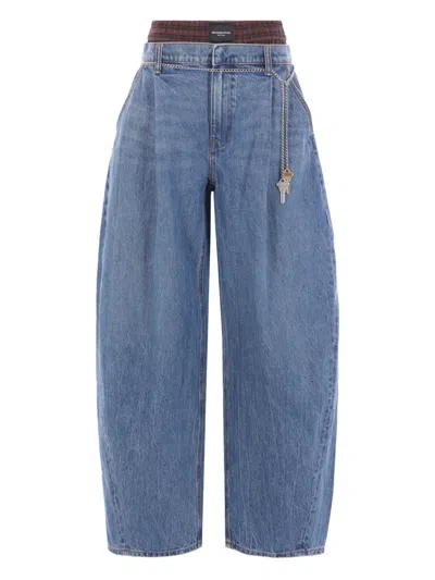 ALEXANDER WANG PRE-STYLED BALLON-LEG JEANS