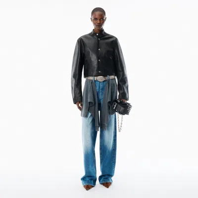 Alexander Wang Pre-styled Balloon Leg Jean In Blue