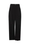 Alexander Wang Pleated Pants W/ Boxers In Black