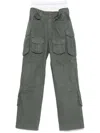 Alexander Wang Olive Green Multi-pocket Casual Pants