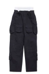 Alexander Wang Black Multi-pocket Casual Pants In Asphalt