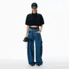 Alexander Wang Pre-styled Jean Mid-rise In Blue