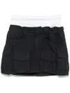 Alexander Wang Pre-styled Cargo Skirt With Logo Elastic