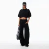 Alexander Wang Pre-styled Mid-rise Jean Oversized In Black