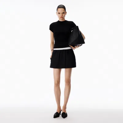 Alexander Wang Pre-styled Mid-rise Mini Skirt In Black
