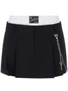 Alexander Wang Pre-styled Pleated Skort With Chain Clothing In Black