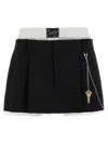 Alexander Wang Pre-styled Pleated Skort With Chain Clothing In Black