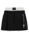 Alexander Wang Pre-styled Pleated Skort With Chain Clothing In Black