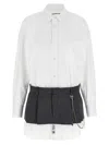 Alexander Wang Pre-styled Shirt Dress W Chain Dresses Multicolor In Black