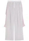 Alexander Wang Pre-styled Shirt Striped Silk-chiffon Trousers