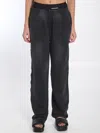Alexander Wang Pre-styled Sweatpants With Boxer In Black
