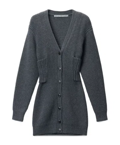 Alexander Wang Pre-styled Twinset Cardigan In Black