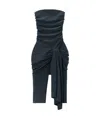 Alexander Wang Vintage Effect Stretch Jumpsuit With Knot Detail In Black