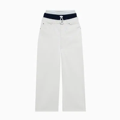 Alexander Wang Prestiled Trilayer Jeans In White