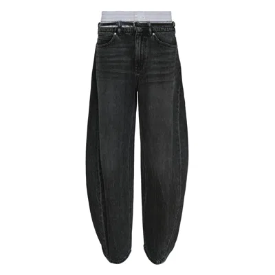 Alexander Wang Prestyle Blow Up Jeans In Black