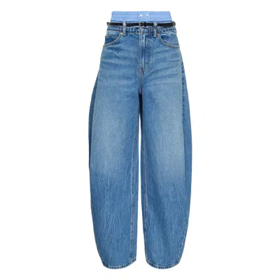 Alexander Wang Prestyle Blow Up Jeans In Blue