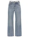 Alexander Wang Prestyle Diamante Charm Jeans In Blue