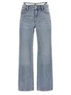 Alexander Wang Jeans With Pre-styled Thong In Light Blue