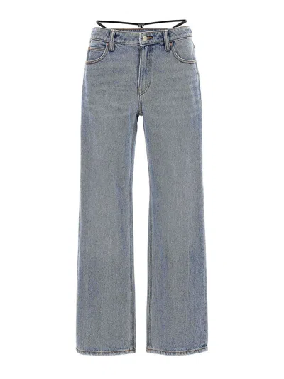 ALEXANDER WANG PRESTYLE DIAMANTE CHARM JEANS