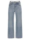 Alexander Wang Prestyle Diamante Charm Jeans In Light Blue