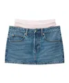 Alexander Wang Prestyle Mini Skirt In Blue