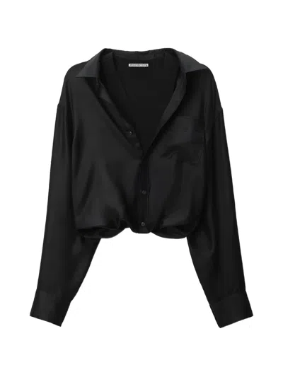 Alexander Wang Pre-styled Cami Top W/ Shirt In Black