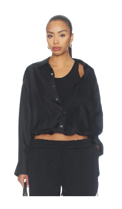 Alexander Wang Pre-styled Cami Top With Shirt In Purple