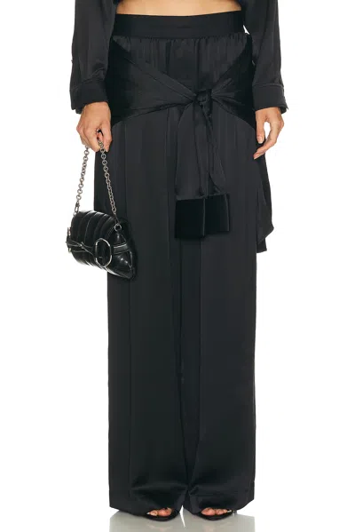 Alexander Wang Prestyled High Rise Boxer Pant In Black