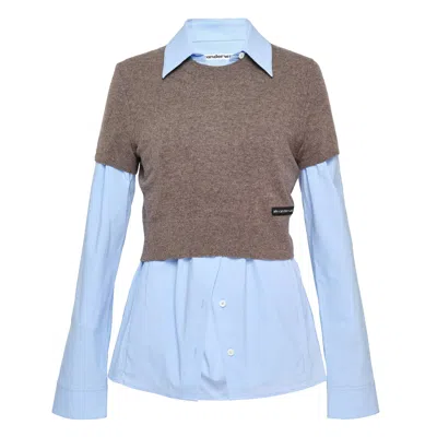 Alexander Wang Prestyled Knit Vest Shirt
