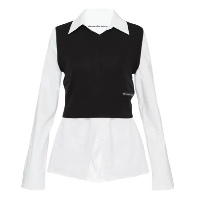 Alexander Wang Prestyled Knit Vest Shirt