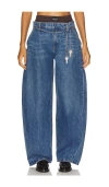 Alexander Wang Jeans Dalla Gamba Ampia In Denim Donna In Blue
