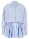 Alexander Wang Prestyled Pleated Boxer Romper Jumpsuit