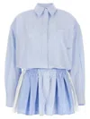 Alexander Wang Prestyled Pleated Boxer Romper Jumpsuit