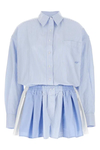 ALEXANDER WANG ALEXANDER WANG 'PRESTYLED PLEATED BOXER ROMPER' JUMPSUIT