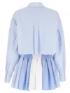 Alexander Wang Prestyled Pleated Boxer Romper Jumpsuit In Azure